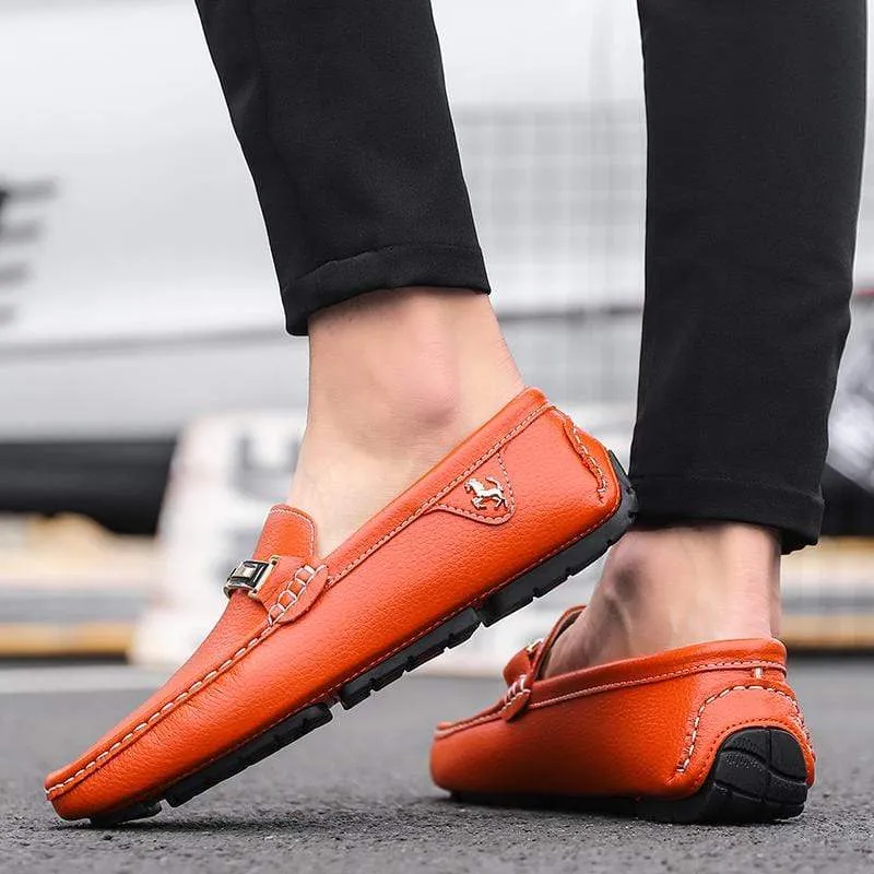 ALCUBIEREE Leather Boat Shoes