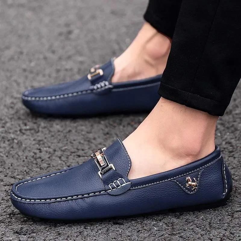 ALCUBIEREE Leather Boat Shoes