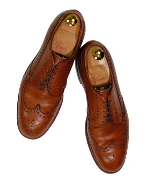 Alden for Leffot - Light Brown Wingtip Brogue Oxfords US 9,5 / EU 43