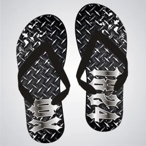 Chi Phi Diamond Plate Flip-Flops - SBL100 - SUB
