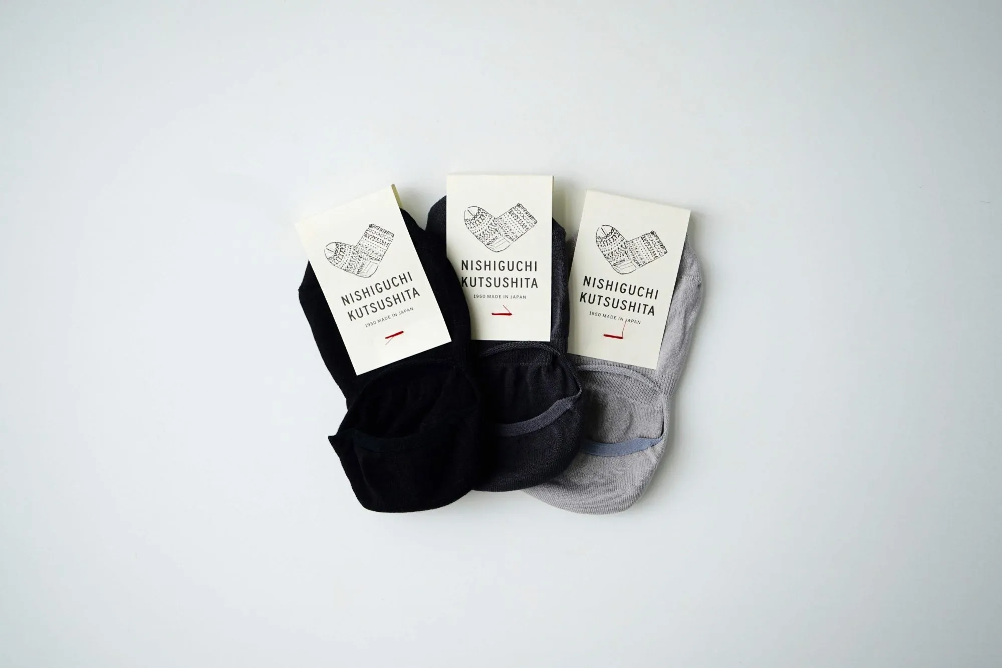 Cotton No Show Liners in Charcoal