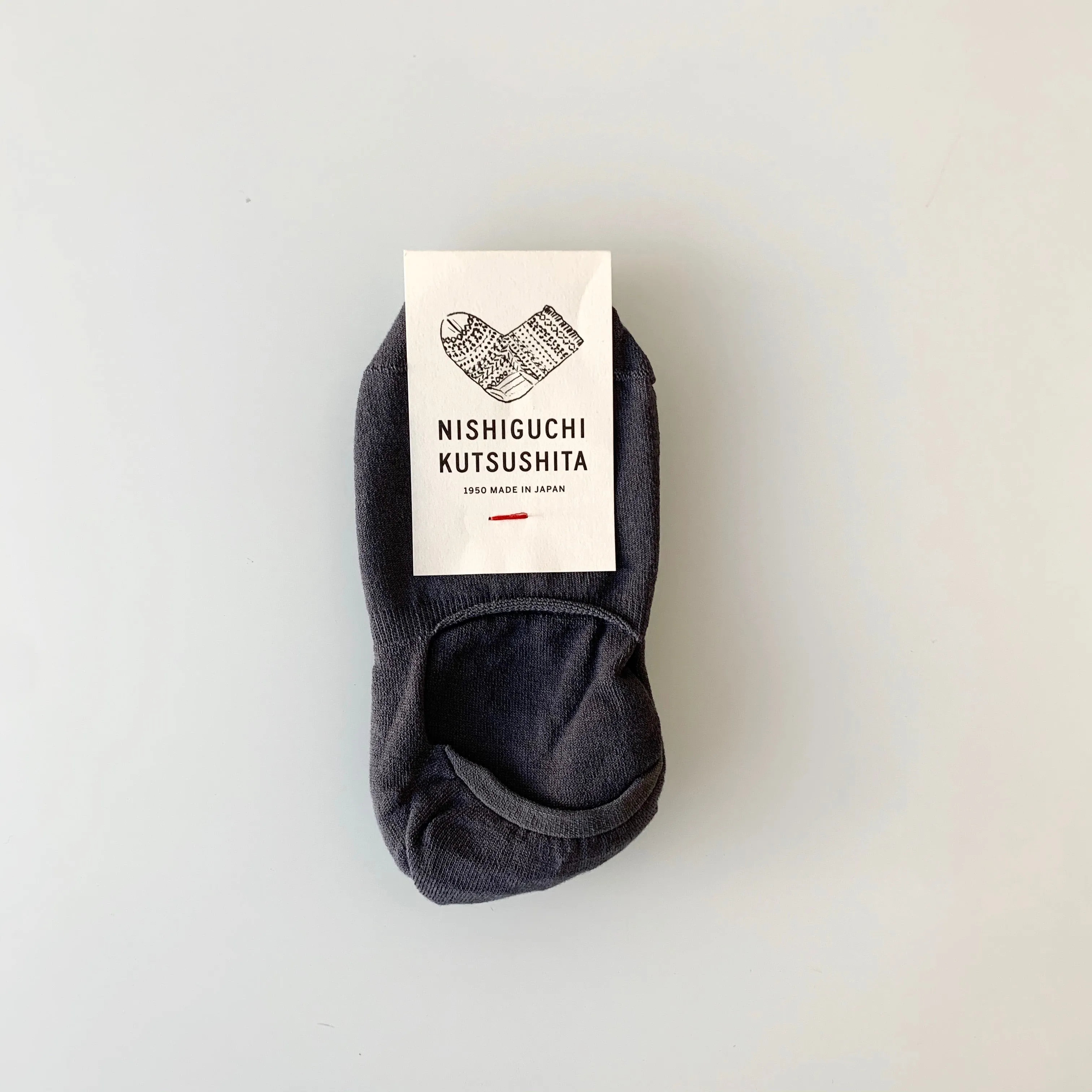 Cotton No Show Liners in Charcoal