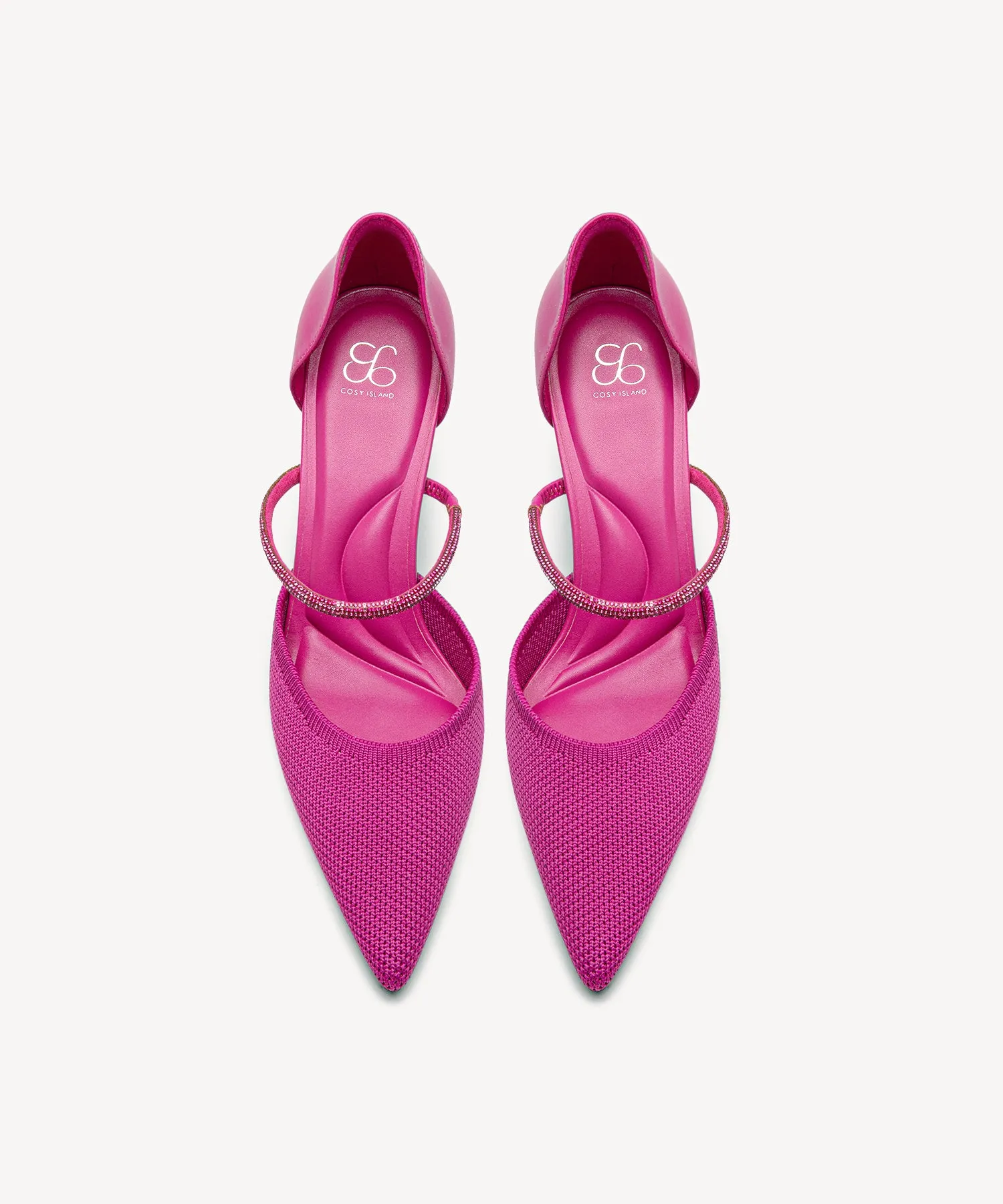 Elegant Sparkle Pointed Toe Heeled Pumps