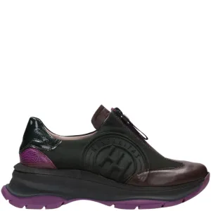 Hispanitas Green Classic Front Zip Sneakers