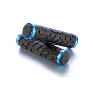 JetBlack Rivet Lock On Grips - Black / Blue