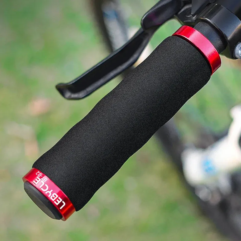 Lebycle Mtb Road Bike Ultra Light Single-Sided Lock Sponge Cover Grip Bicycle 85g Lockable Handlebar Grips