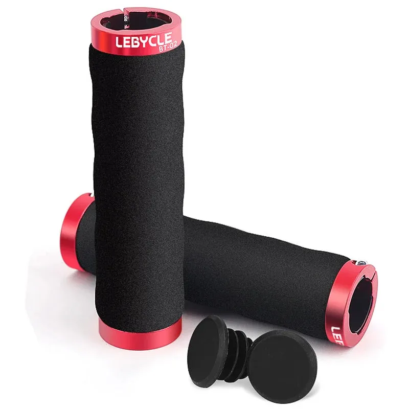 Lebycle Mtb Road Bike Ultra Light Single-Sided Lock Sponge Cover Grip Bicycle 85g Lockable Handlebar Grips
