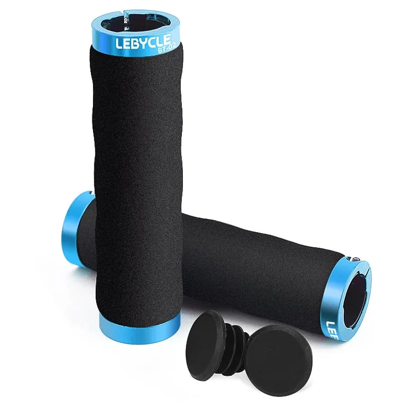 Lebycle Mtb Road Bike Ultra Light Single-Sided Lock Sponge Cover Grip Bicycle 85g Lockable Handlebar Grips
