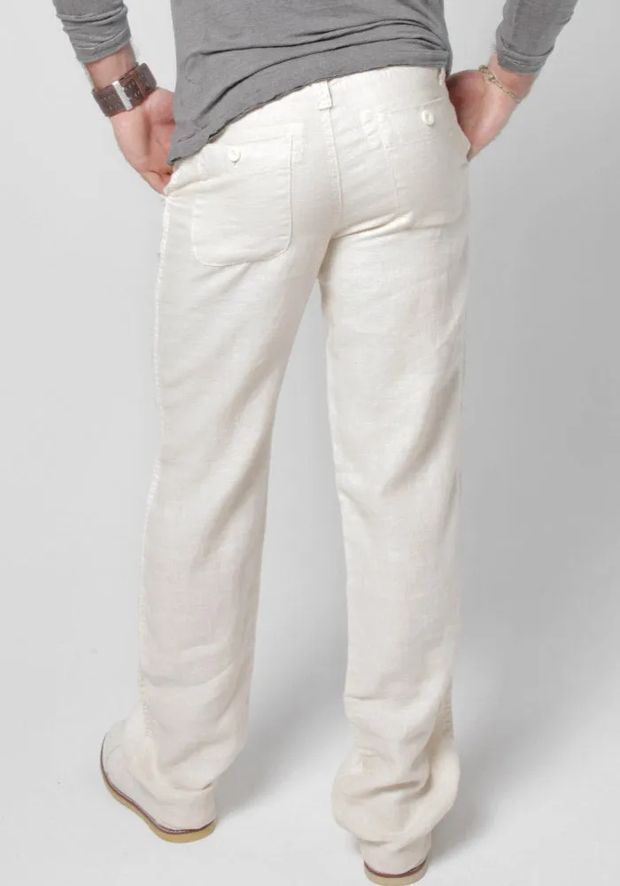 Linen Pants With Drawstring | Relaxed Fit