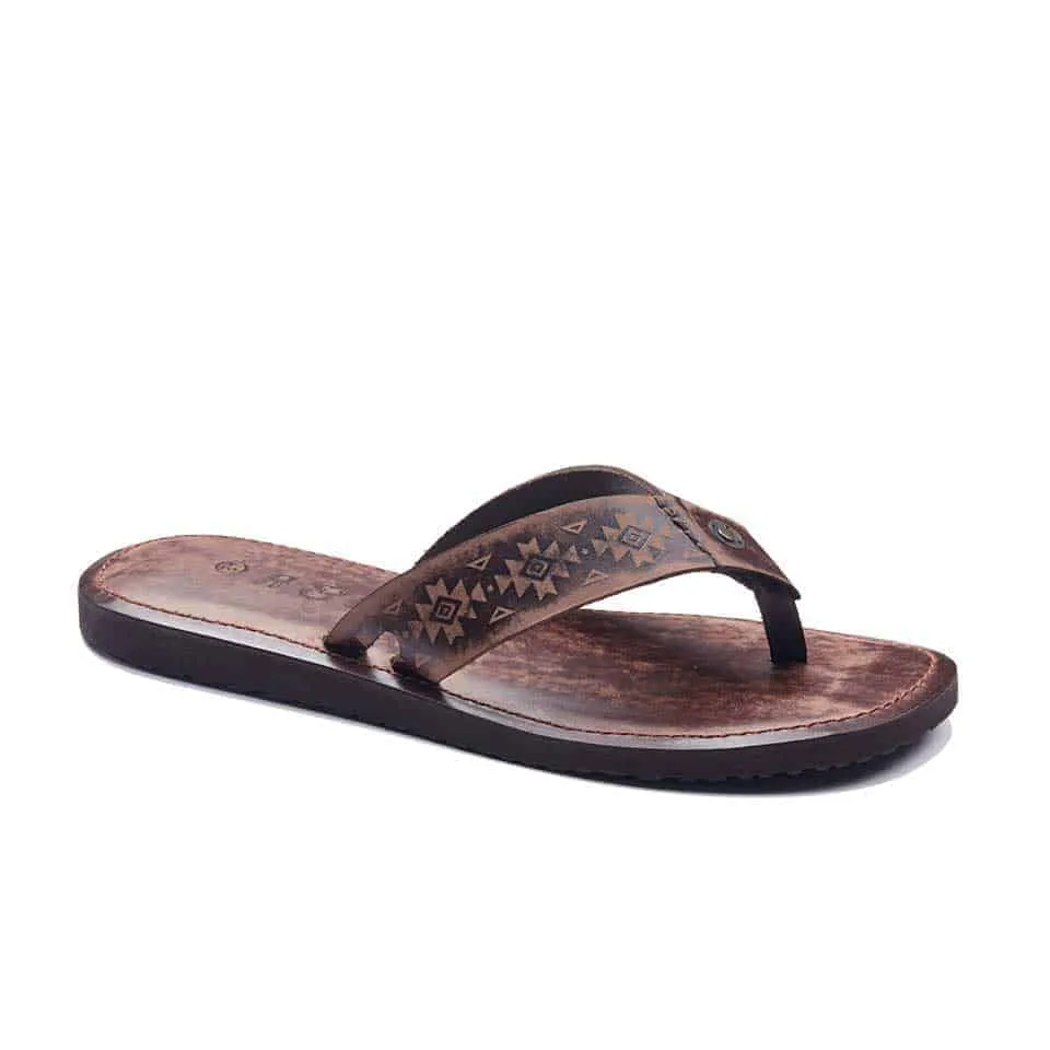 Mens Leather Flip Flops