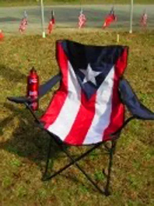 Puerto Rico Flag Folding Chair
