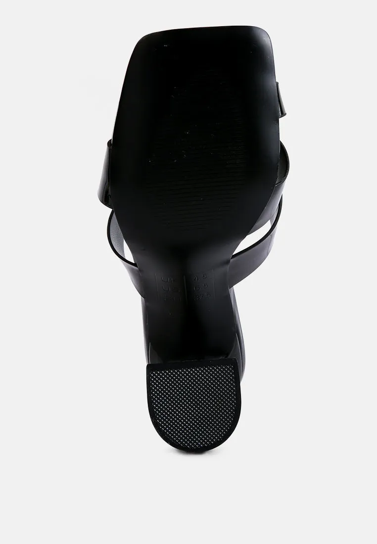 snatched intertwined toe ring heeled sandals
