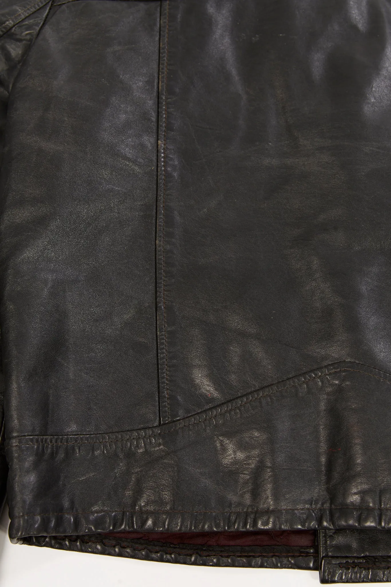 Vintage 1970's Moto Leather Jacket D Pocket (Men's Medium/Large)