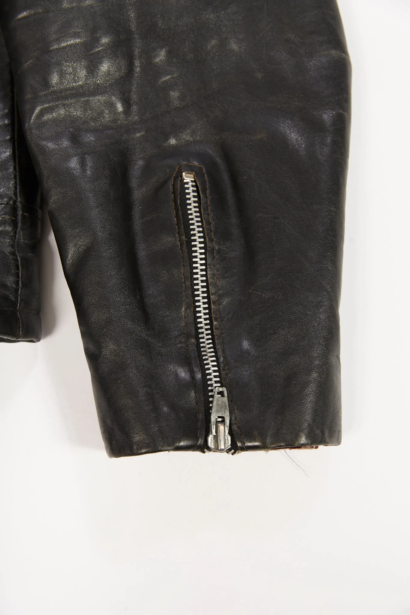 Vintage 1970's Moto Leather Jacket D Pocket (Men's Medium/Large)