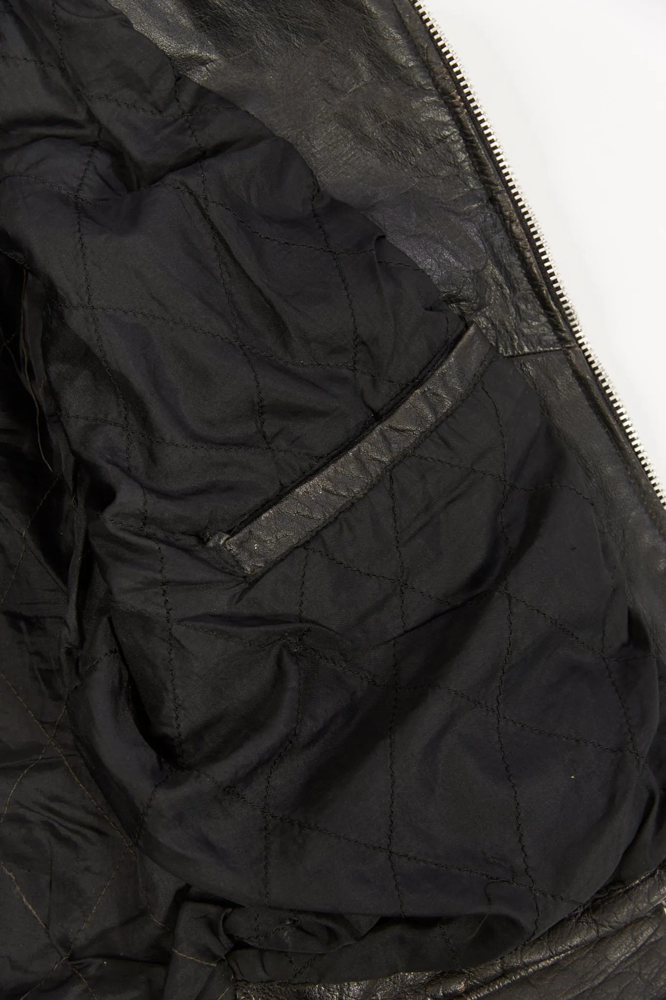 Vintage Classic Black Moto Leather Jacket (fits like a Men's extra small/small)